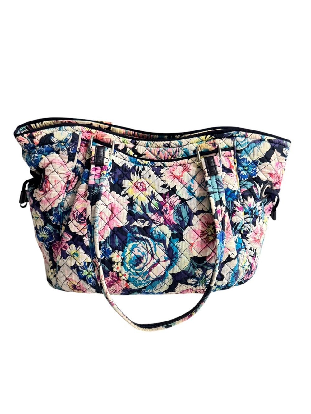 Vera Bradley Garden Grove Iconic Mini Glenna Satchel Bohemian Cottage Floral View 3